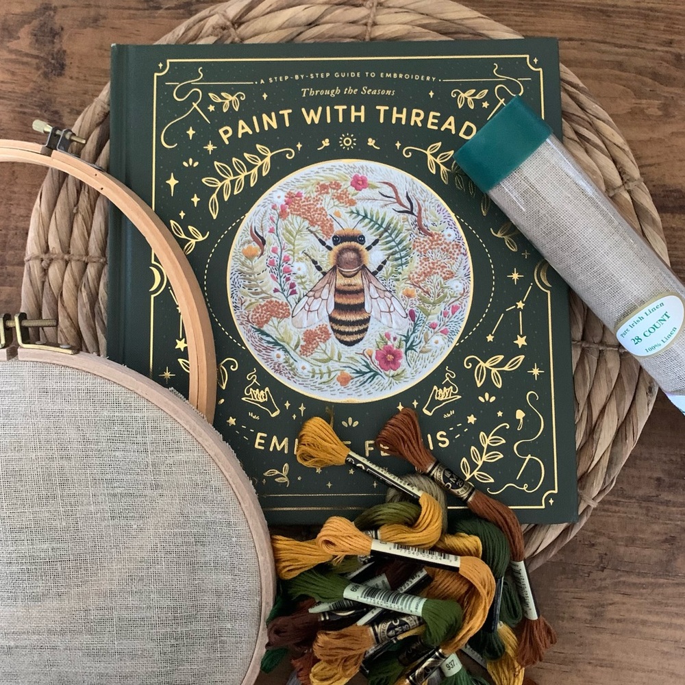 Paint with Thread Embroidery Book Kit